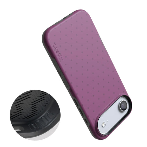 On the Dot | Plum Polka Dot Case