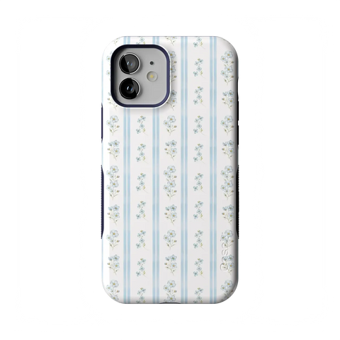 Cottage Stripe | Blue Floral Case