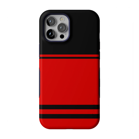 Storm Warning | Black & Red Stripes Case