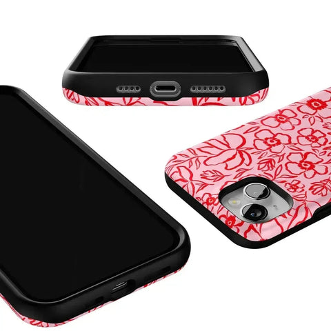 Blush Garden | Floral Doodle Case