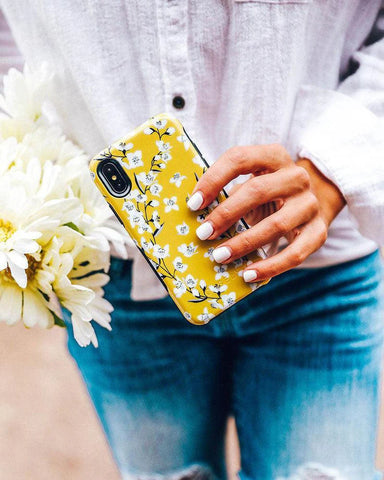 Floral Forest | Yellow Cherry Blossom Floral Samsung Case