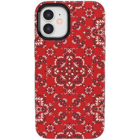 I'm with the Band | Red Bandana Print Case
