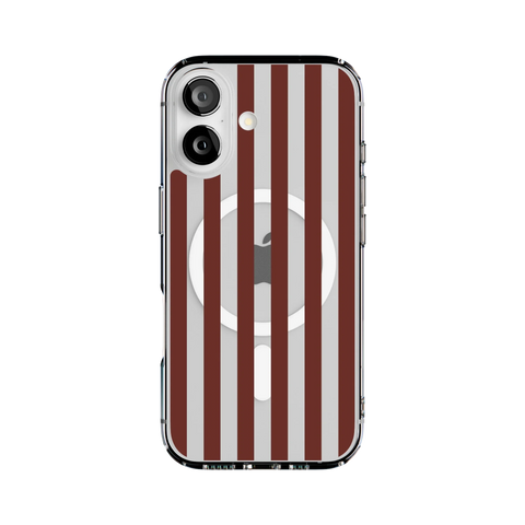 Sunday in Brooklyn | Burgundy Stripes Case