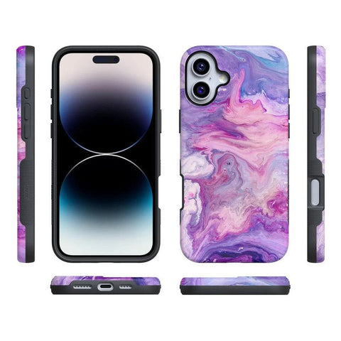 Tie Dying Over You | Purple Marble iPhone Case