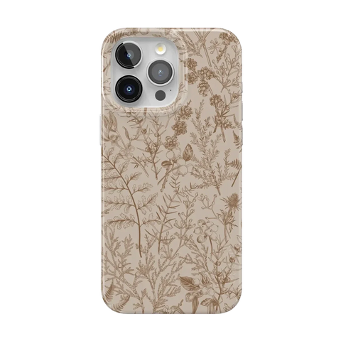 Beige Garden | Neutral Floral Case