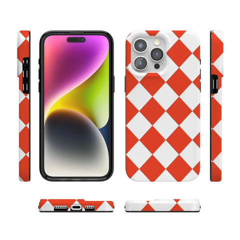 Red Checkerboard | High Contrast Design Case