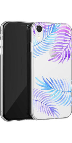 Tropical Blues | Palm Leaves Floral case