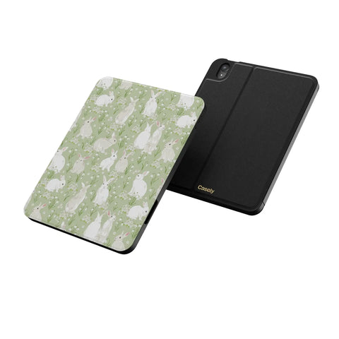 Hop to it | Green Bunny iPad Case