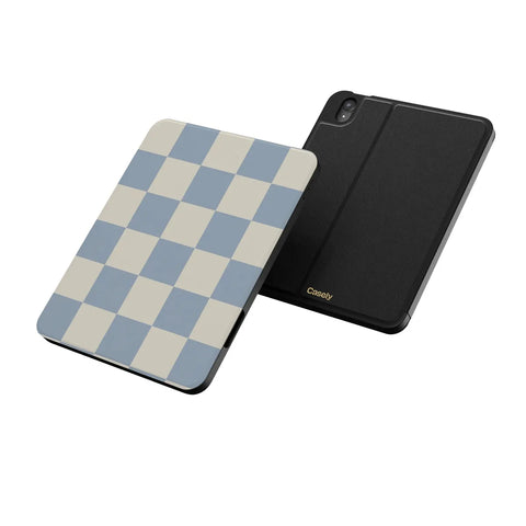 Fit Check | Light Blue Checkerboard iPad Case