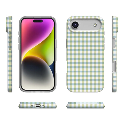Pastel Picnic | Blue & Green Gingham Case