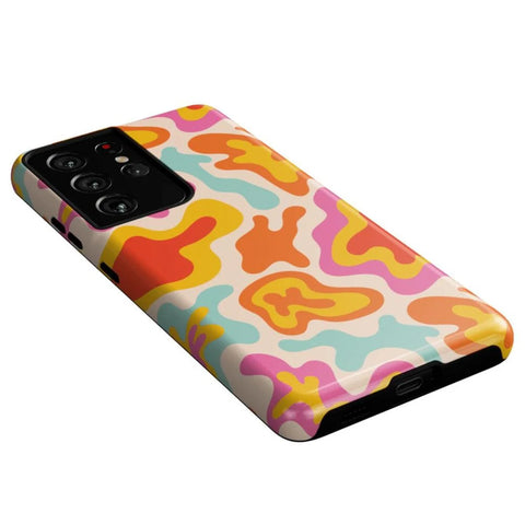 Tropical Color Splash | Abstract Retro Samsung Case