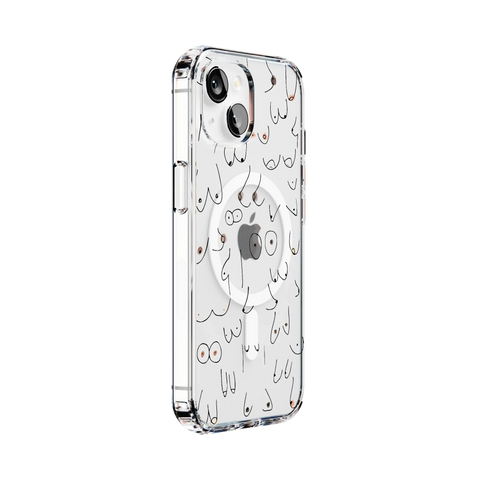 I'm With Her | Black & White Boobs Case
