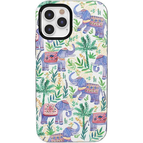 Pastel Gardens | Watercolor Elephant Floral Case
