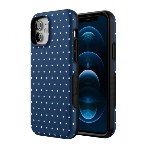 On the Dot | Navy Polka Dot Case
