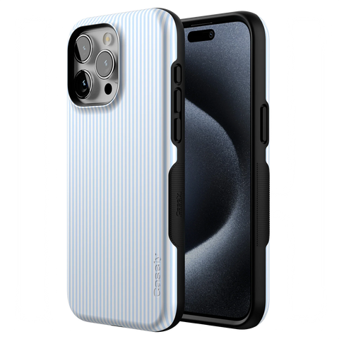 Stripes and the City | Light Blue Pinstripe Case