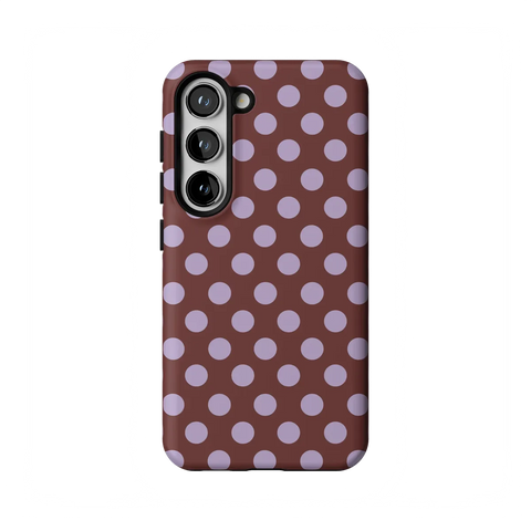 Spotted in SoHo | Burgundy Polka Dot Case