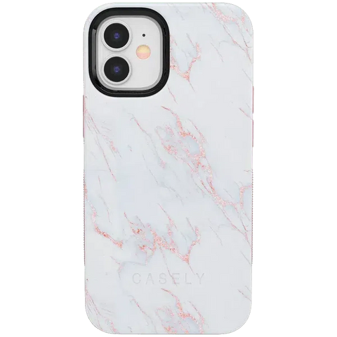 Subtle Blush | White and Pink Marble Case