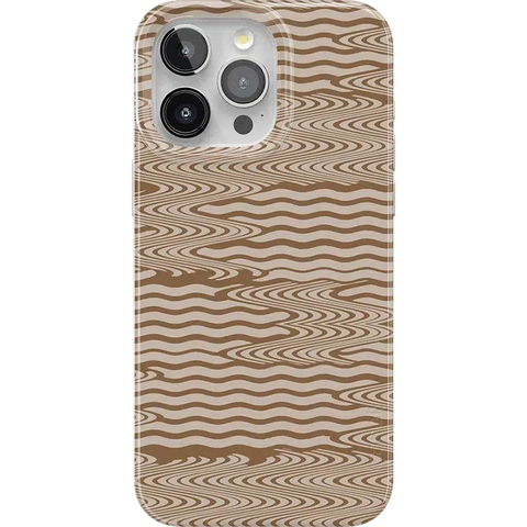 Mocha Ripple | Brown Waves Case