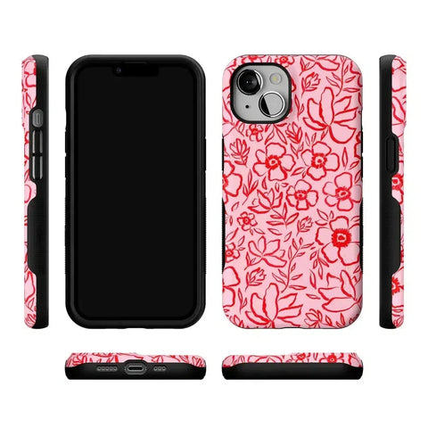 Blush Garden | Floral Doodle Case