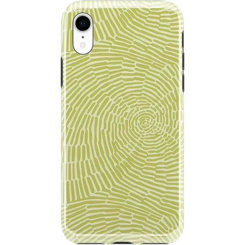 Swirl Away | Tea Green Geometric Case