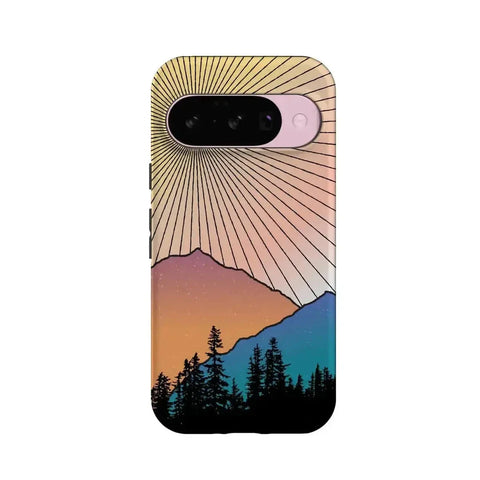 Golden Hour | Mountain Sunset Google Pixel Case