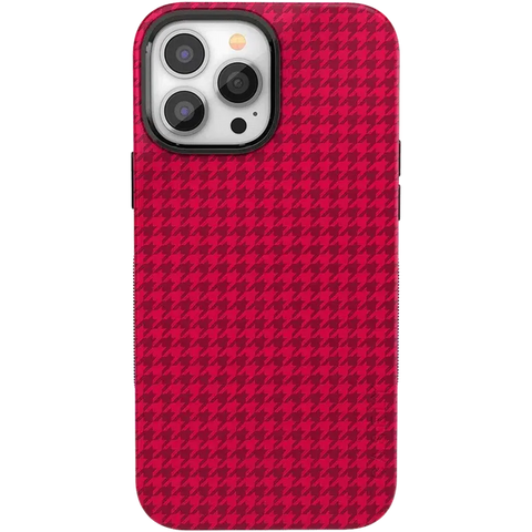 Best Dressed | Red Houndstooth Case