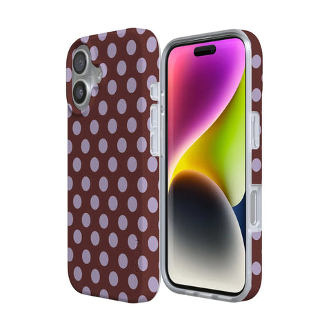 Spotted in SoHo | Burgundy Polka Dot Case