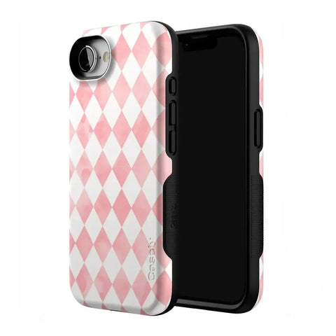 Queen of Diamonds | Pink Watercolor Case