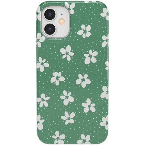 Flower My World | Jade Green Floral Case