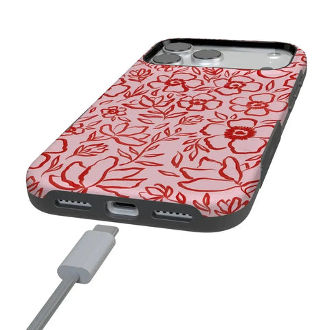 Blush Garden | Floral Doodle Case