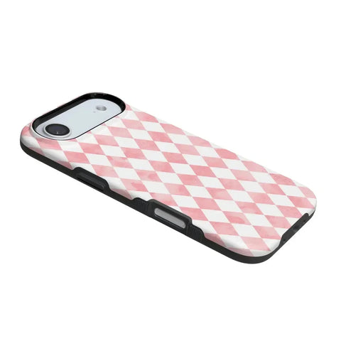 Queen of Diamonds | Pink Watercolor Case