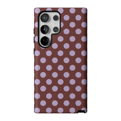 Spotted in SoHo | Burgundy Polka Dot Case