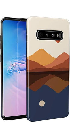 Opposites Attract | Day & Night Colorblock Mountains Samsung Case