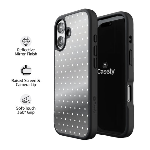 On the Dot | White Polka Dot Case