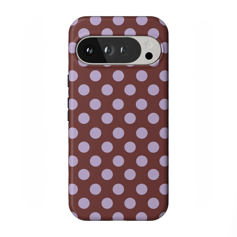 Spotted in SoHo | Burgundy Polka Dot Case