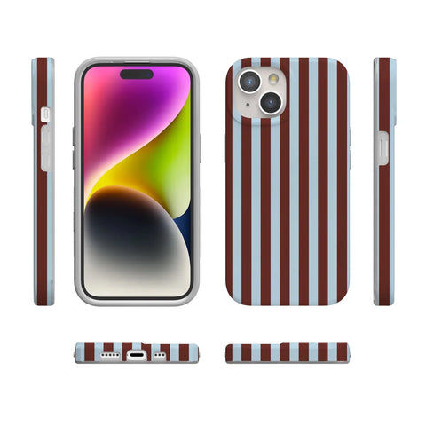 Sunday in Brooklyn | Blue Stripes Case