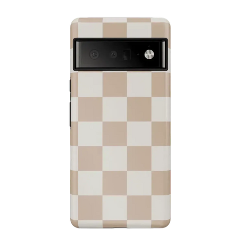 Fit Check | Neutral Checkerboard Google Pixel Case