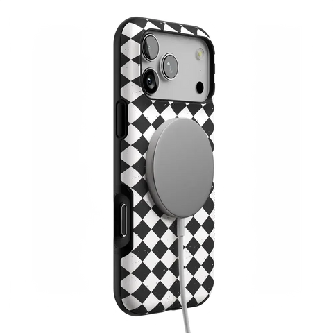 Salem's Hex | Black & White Checkered Case