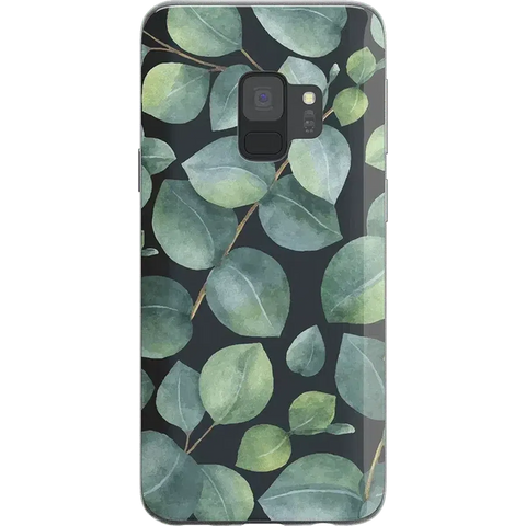 Leaf Me Alone | Green Floral Print Samsung Case