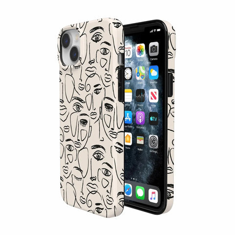 We're All Human | Minimal Face Art Case