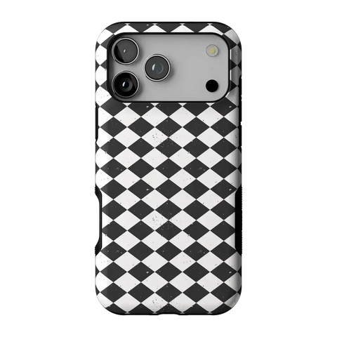Salem's Hex | Black & White Checkered Case