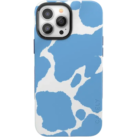 Current MOOd | Light Blue Cow Print Case