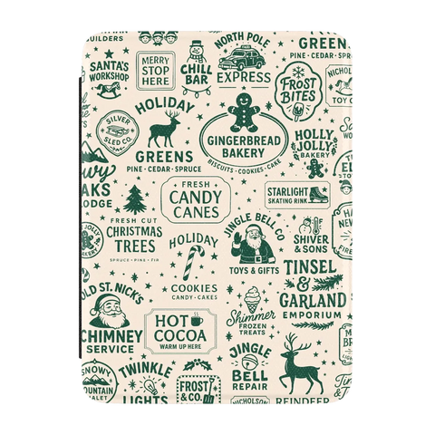 Santa's Stamps | Holiday Market Kindle Case