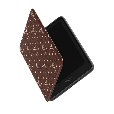 Teddy Bows | Brown Polka Dot Kindle Case