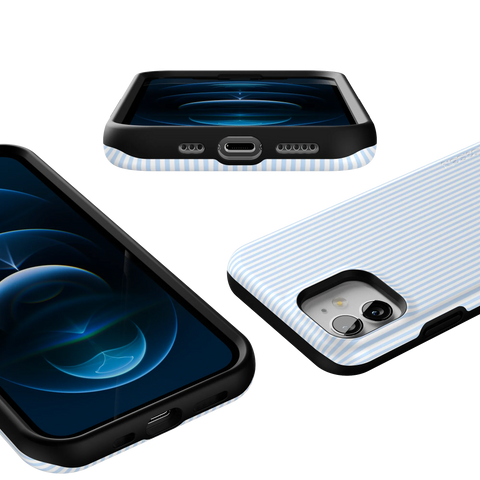 Stripes and the City | Light Blue Pinstripe Case