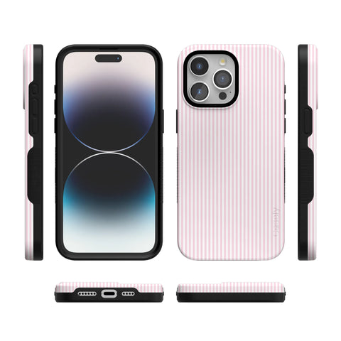 Stripes and the City | Light Pink Pinstripe Case