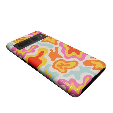 Tropical Color Splash | Abstract Retro Google Pixel Case