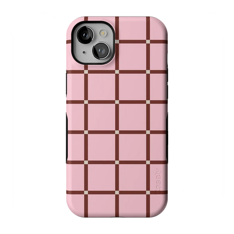 Uptown Gridlock | Pink Checkerboard Case