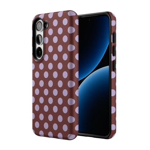 Spotted in SoHo | Burgundy Polka Dot Case