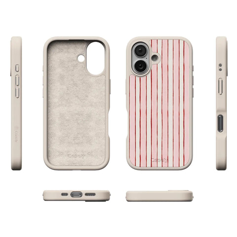 Pretty in Pastel | Blush Stripes Case